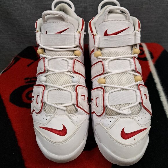 %Size 10.5 Men 2021 Nike Air More Uptempo \'96 White Varsity Red A 11 main image 11